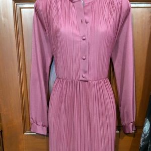 Vintage pink Hal Ferman midi-dress